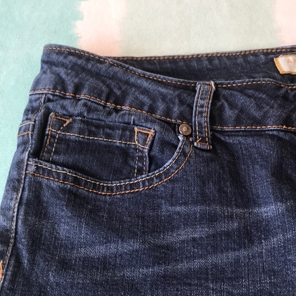 Angel Kiss Distressed Ankle Jeans Cuffed Hem Stretch Denim 9 - Picture 3 of 10